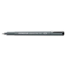 Staedtler Pigment Liner Fineliner Pen with Line Width 0.2 mm - Black, Pack of 10