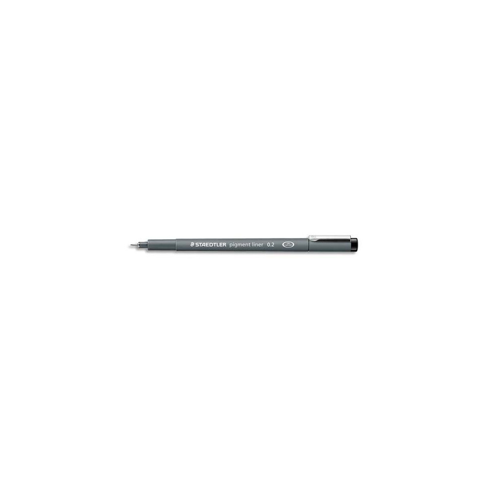 Staedtler Pigment Liner Fineliner Pen with Line Width 0.2 mm - Black, Pack of 10