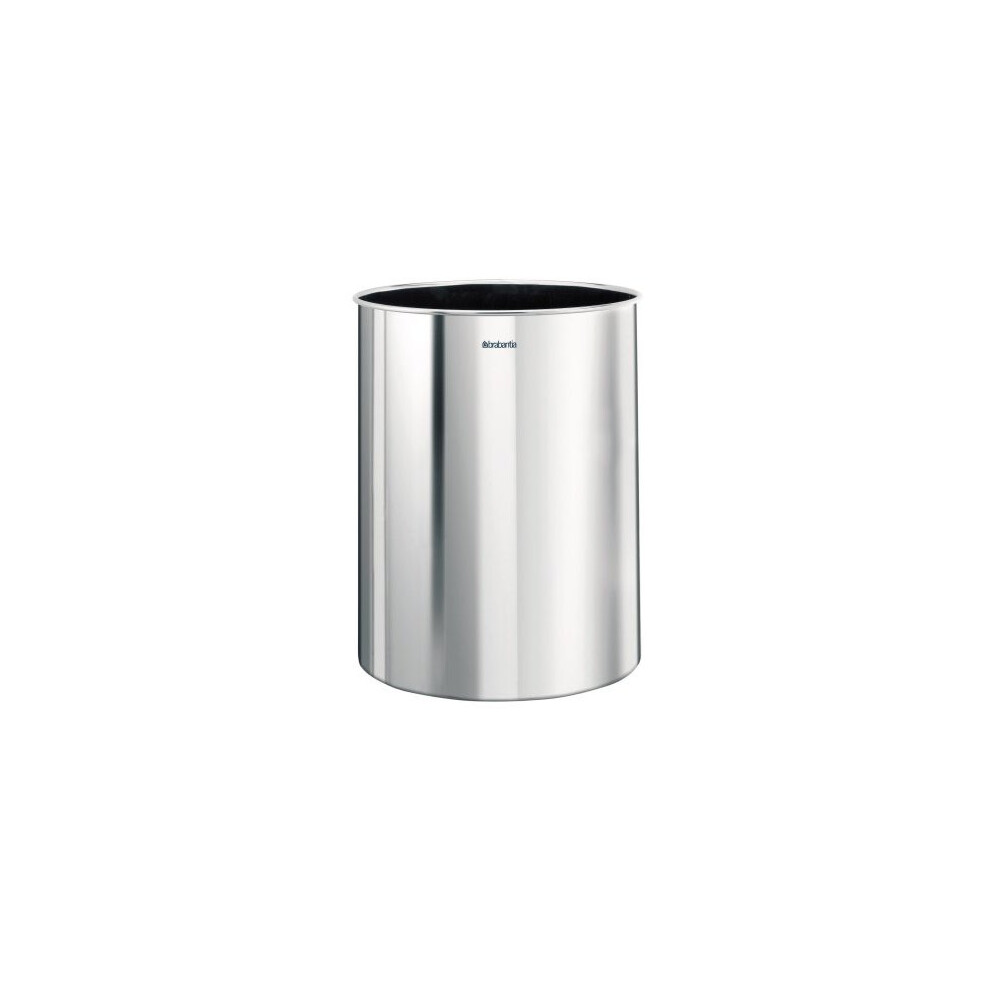 Brabantia Classic Waste Paper Bin, 15 L - Brilliant Steel