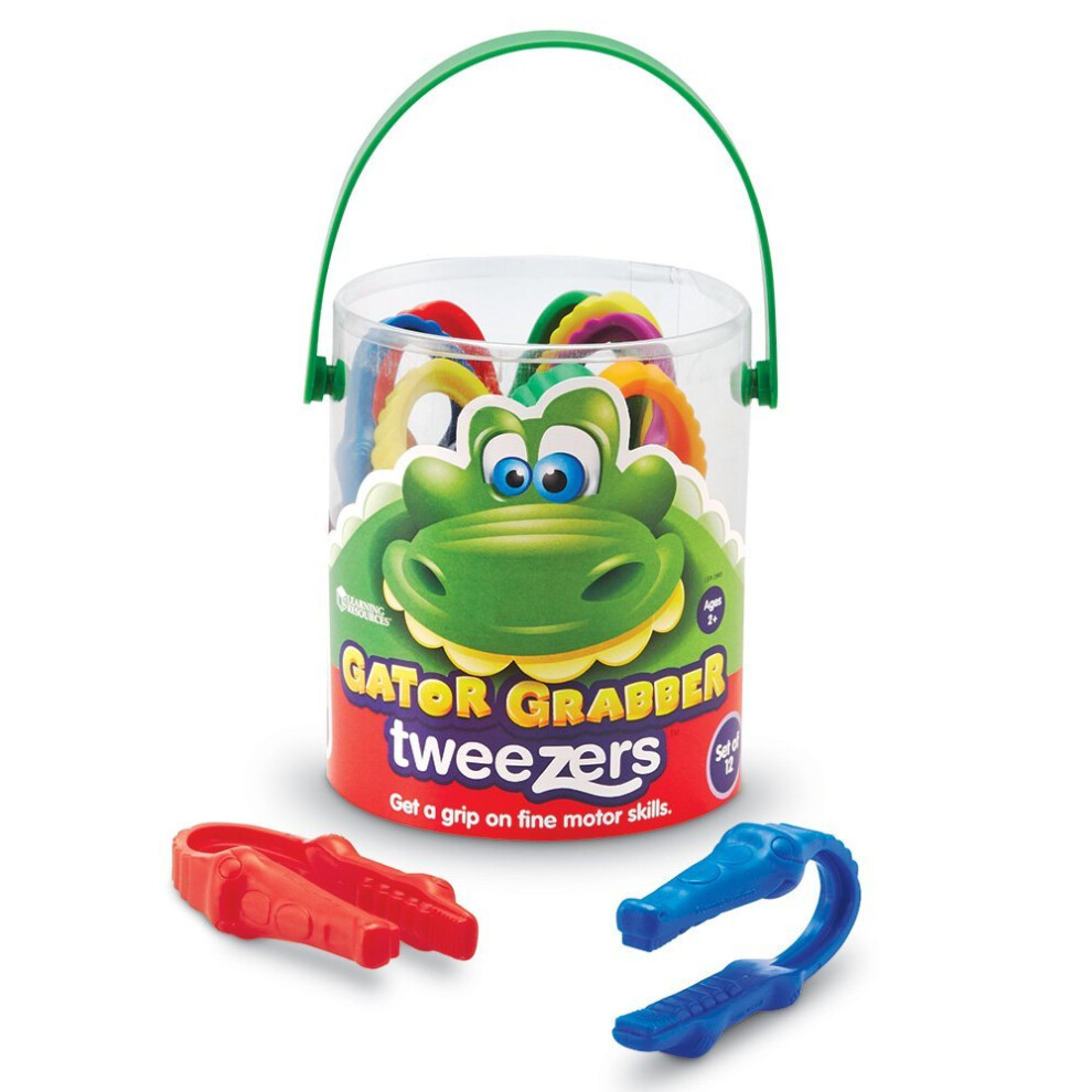 Learning Resources Gator Grabber Tweezers (Set of 12)