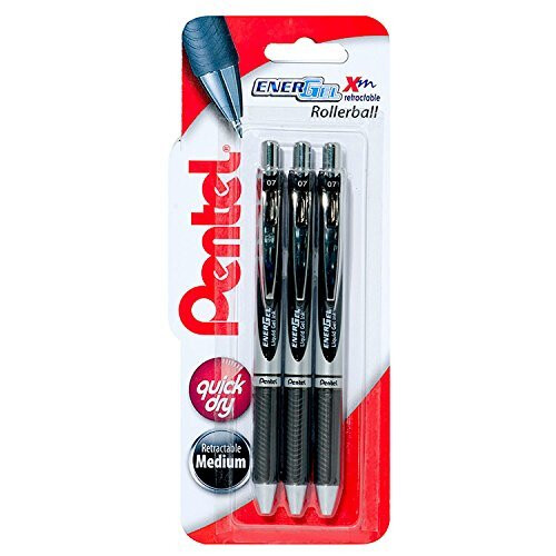 Pentel Pentel Energel Xm Retractable Triple Pack