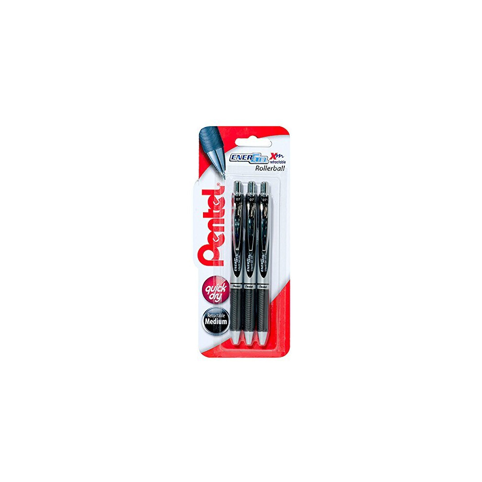 Pentel Energel Xm Retractable Triple Pack