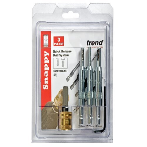 Trend Trend SNAPDBGS SNAP/DBG/Set οδηγός τρυπανιών με γρήγορο τσοκ-5/64 in, 7/64 in και 9/64in