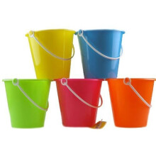C-155: Set of 10 Mixed Colour Beach Buckets – Toyrific Wholesale Bulk Buy, Ideal for Parties