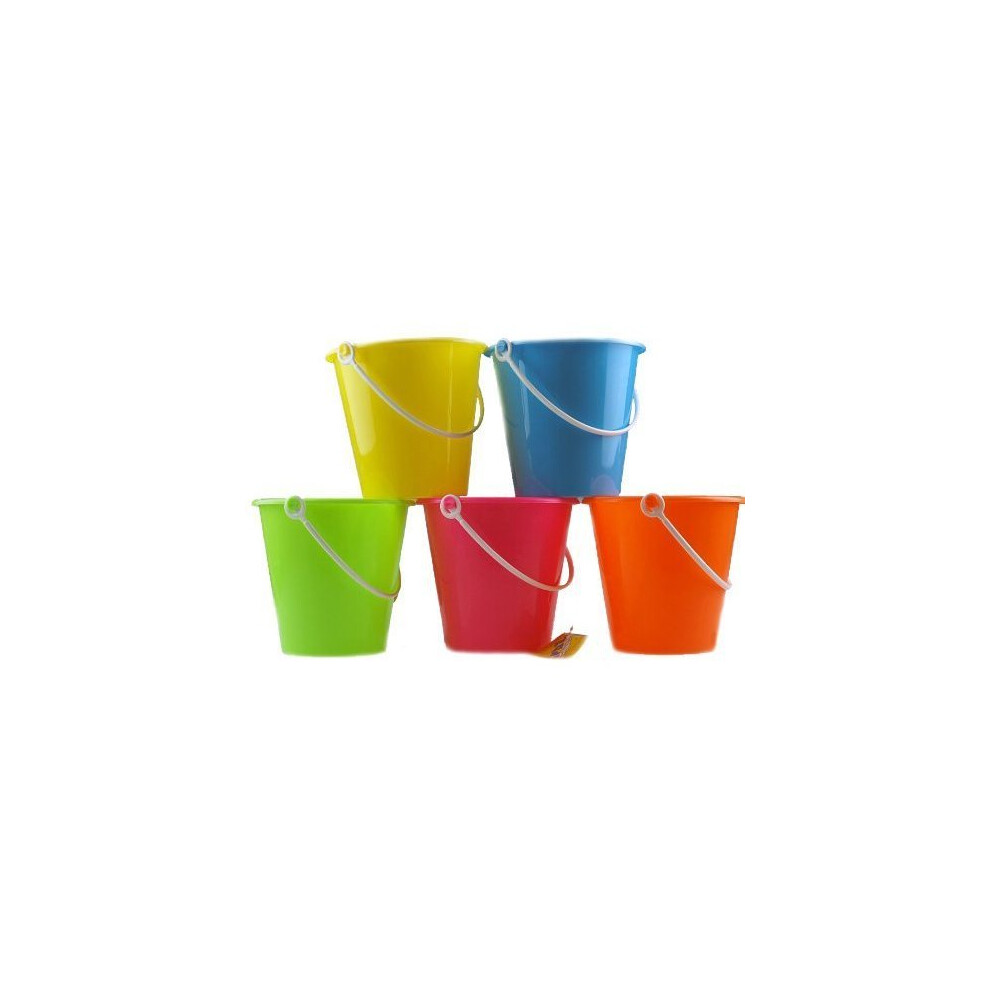 C-155: Set of 10 Mixed Colour Beach Buckets – Toyrific Wholesale Bulk Buy, Ideal for Parties