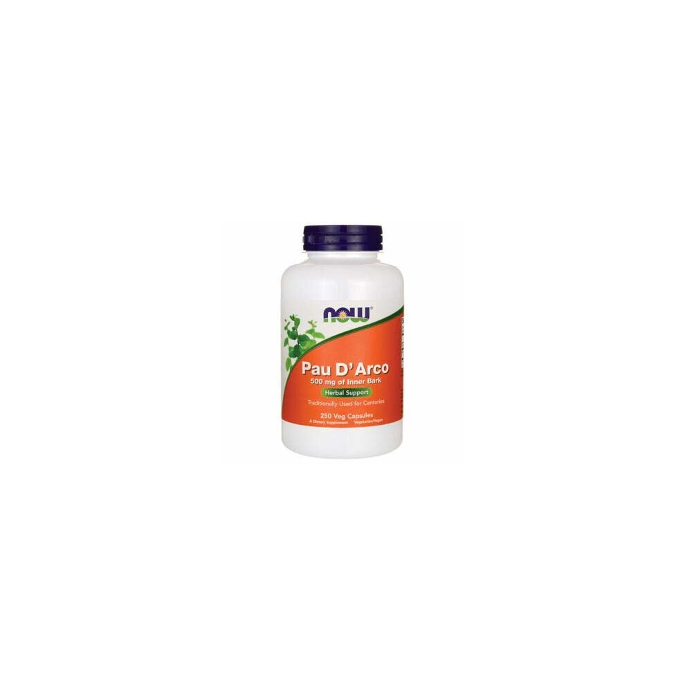 Now Foods Pau D'arco, 500Mg, 250 Vegetarian Capsule