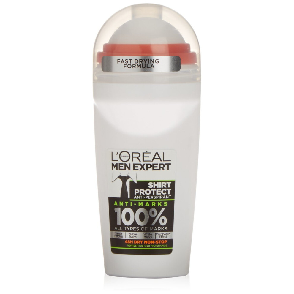 L'Oreal Paris Men Expert Shirt Protect 48H Anti-Perspirant Roll-On Deodorant 50ml