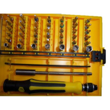 fitTek 45 in 1 Professional Portable Opening Tool Compact Screwdriver Kit Set with Tweezers & Extension Shaft for Precise Repair or Maintenance