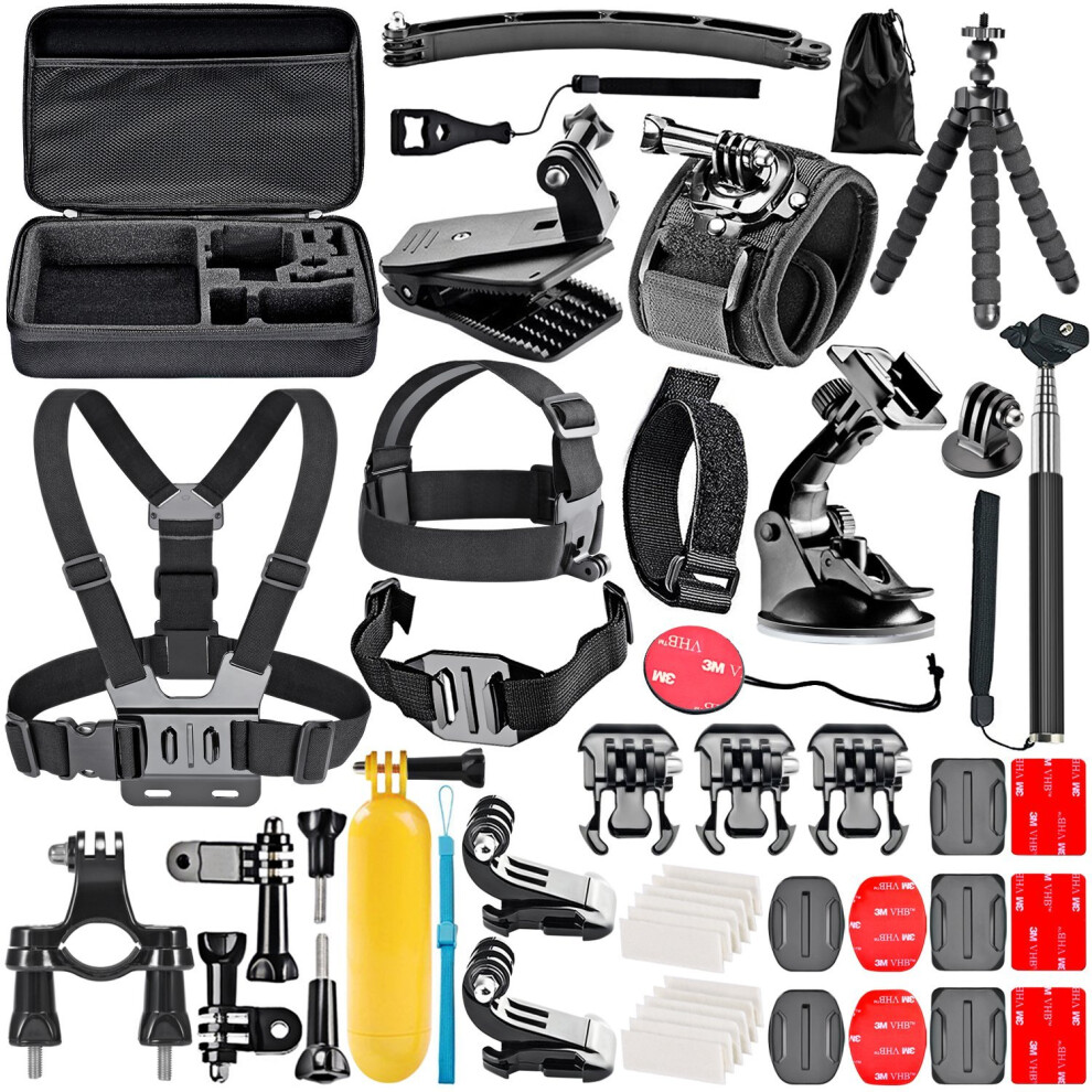 Neewer 50-In-1 Accessory Kit for GoPro Hero 6 5 4 3+ 3 2 1 Hero Session 5 Black AKASO EK7000 Apeman SJ4000 5000 6000 DBPOWER AKASO VicTsing WiMiUS...