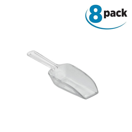 InterDesign Basic Measuring Spoon, Measuring Scoop, Plastic, Clear, Small, Set of 8 2