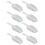 InterDesign Basic Measuring Spoon, Measuring Scoop, Plastic, Clear, Small, Set of 8 1