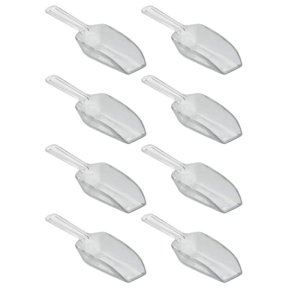 InterDesign Basic Measuring Spoon, Measuring Scoop, Plastic, Clear, Small, Set of 8