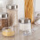 InterDesign Basic Measuring Spoon, Measuring Scoop, Plastic, Clear, Small, Set of 8 2
