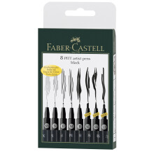 Faber-Castell Wallet Pitt Pen Nibs Art Set, Assorted