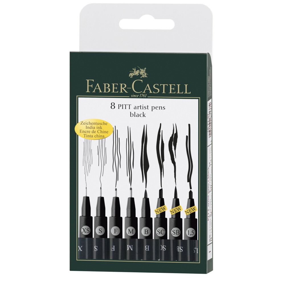 Faber-Castell Wallet Pitt Pen Nibs Art Set, Assorted
