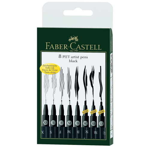 Faber-Castell Faber-Castell Wallet Pitt Pen Nibs Art Set, Assorted 2