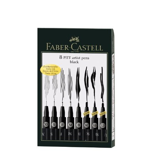 Faber-Castell Faber-Castell Wallet Pitt Pen Nibs Art Set, Assorted 1