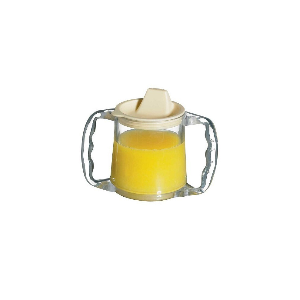 Nrs-Healthcare Nrs Healthcare Plastic Two Handled Caring Mug With Spout Lid (Eligible For Vat Relief In The Uk)