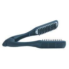 Cepillo Alisador Termocerámico Denman D79 - Cerdas de Jabalí para Cabello Grueso, Ondulado, Rizado y Afro - Negro