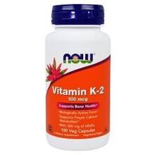 NOW Foods, Vitamin K-2, 100 mcg, 100 Vegetarische Kapseln