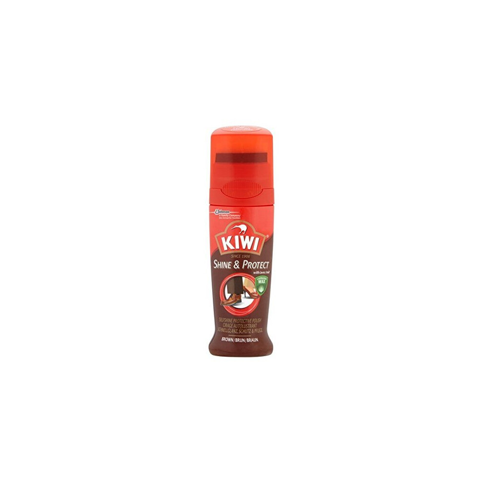 (Brown, Single) Kiwi Liquid Instant Wax Shine 75 ml