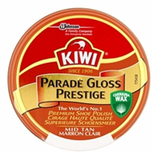 (Mid Tan) Kiwi Parade Gloss Shoe polish 50ml