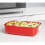 Sistema Sistema Microwave Rectangular Container, 1.25 L - Red/Clear 5