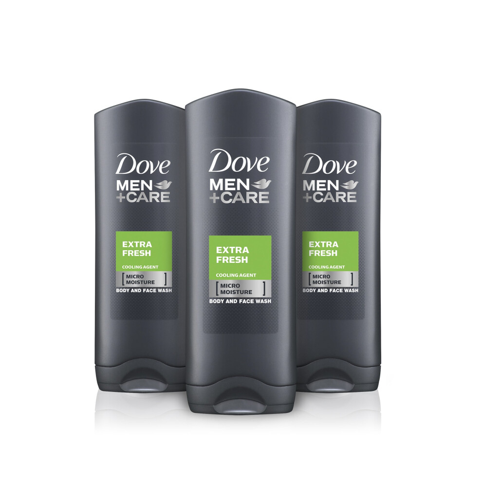 Dove Men + Care Extra Fresh Body and Face Wash 250 ml - Pack of 3