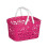 Premier Housewares Storage Basket Hot Pink Plastic, White Handle, 2.4 Litre 1