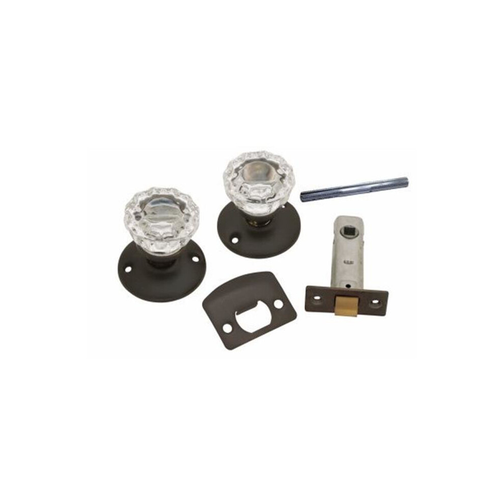 Belwith Products 214590 Passage Door Latch Set Glass Knobs - Vintage Bronze 078555832117