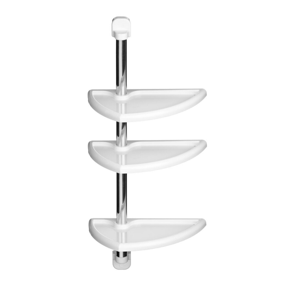 3-Tier Bathroom Shelf Unit - White