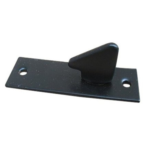 2-Pack Steel Gate Latch Catch Plate - 62mm Hole Spacing Replacement For Suffolk Latches