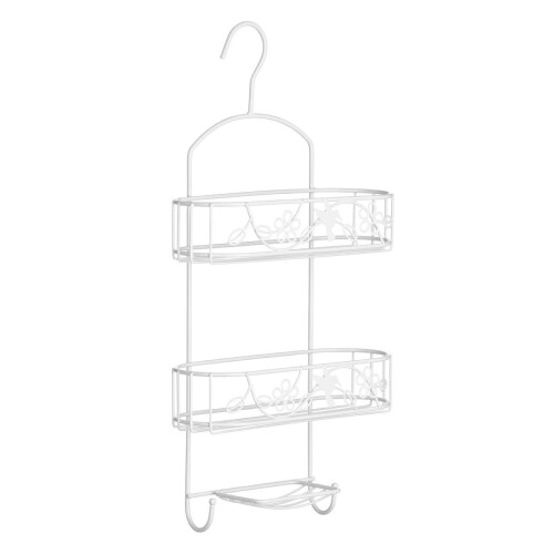 Premier Housewares Paradise 2-Tier Shower Caddy - White