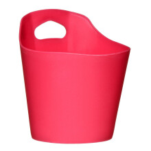 Hot Pink Round Storage Caddy, Plastic