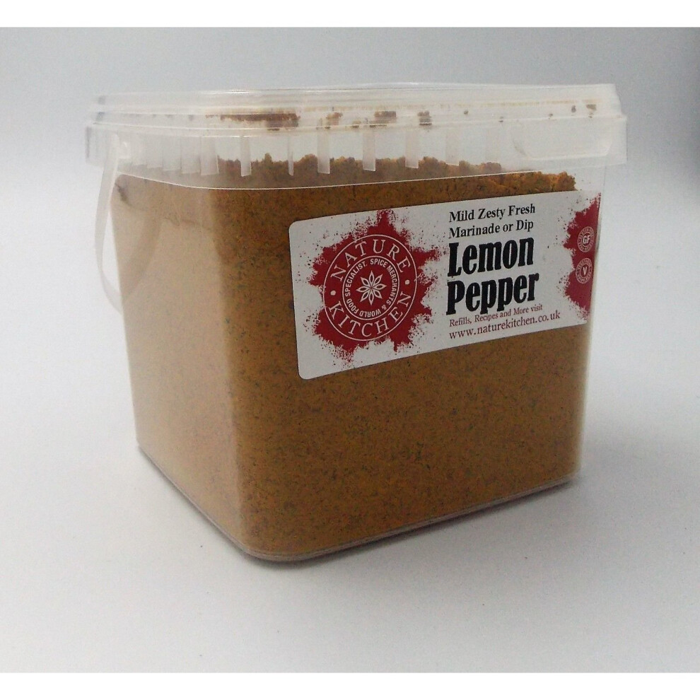 LEMON PEPPER HAND CRAFTED SPICE BLEND - LARGE TUB