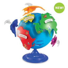 Learning Resources Puzzle Globe LER7735 - 7-Continent, Landmarks & Animals, Tactile Geography Puzzle for Ages 3+