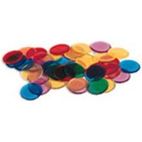 Learning Resources LEARNING RESOURCES LER0131 TRANSPARENT COUNTERS 250-PK-3/4 6 COLORS