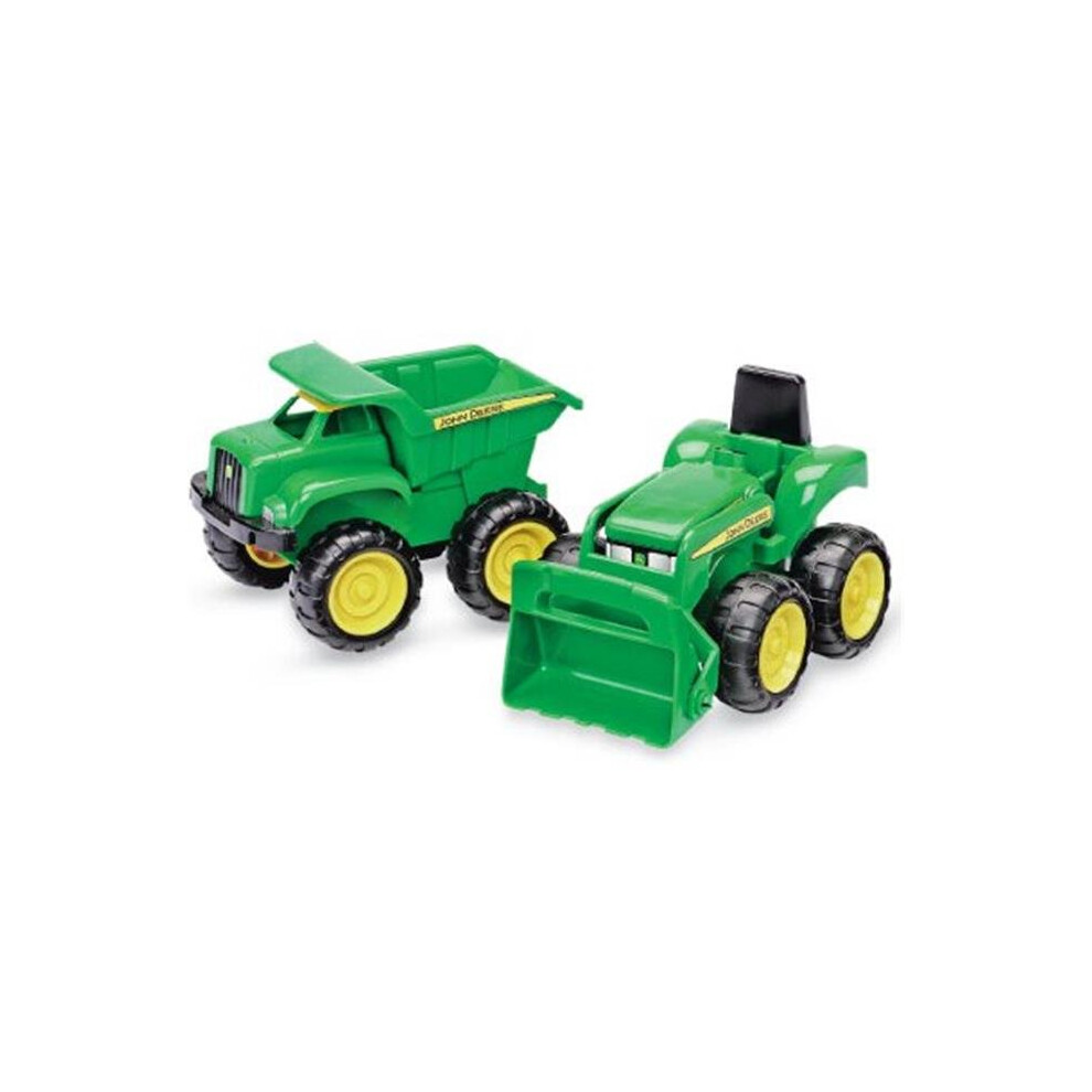 John Deere 35874 Dump Truck & Tractor, 2 Pack