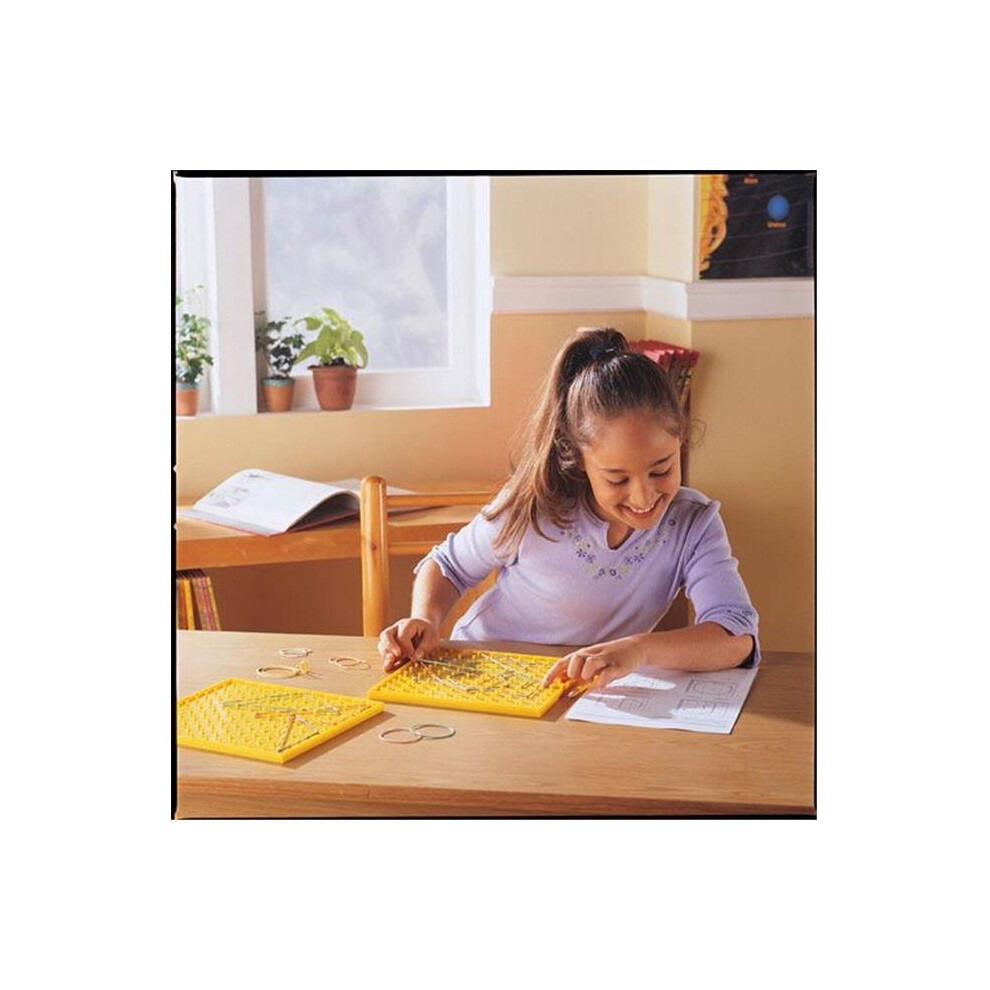 LEARNING RESOURCES LER0153 GEOBOARD 5 X 5 PLASTIC 7 10-PK
