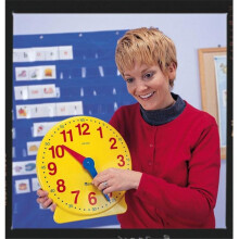 LEARNING RESOURCES LER2094 BIG TIME CLOCK DEMONSTRATION 12 HR.-13-1/4H PLASTIC