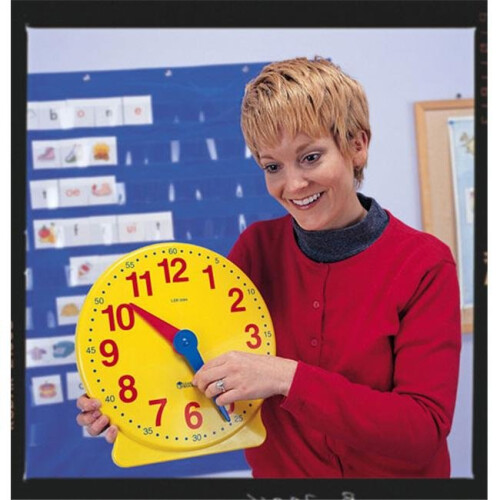 Learning Resources LEARNING RESOURCES LER2094 BIG TIME CLOCK DEMONSTRATION 12 HR.-13-1/4H PLASTIC