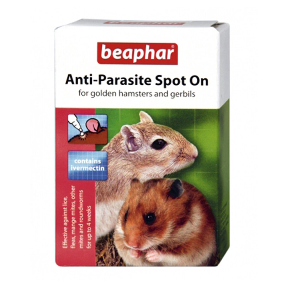 (2 Packs) Beaphar Anti-Parasite Spot On for Golden Hamsters and Gerbils