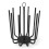 Direct Online Houseware 5 Pair Black Round Boot Rack | Steel Welly Stand 6