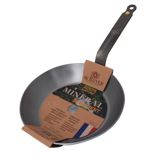 De Buyer 5610.24 Mineral B Element Round Frying Pan, 24 cm Diameter 2