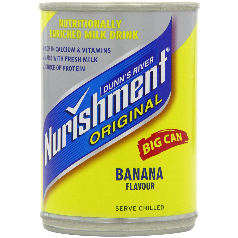 Dunns River Nurishment Original Banana 400 g (Pack of 12) 