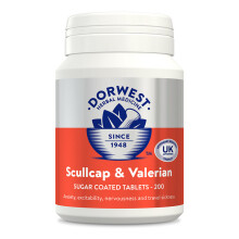 (200 Tablets) Dorwest Herbs Scullcap And Valerian Calms 4 Fireworks, ,Phobias, Travel Sickness