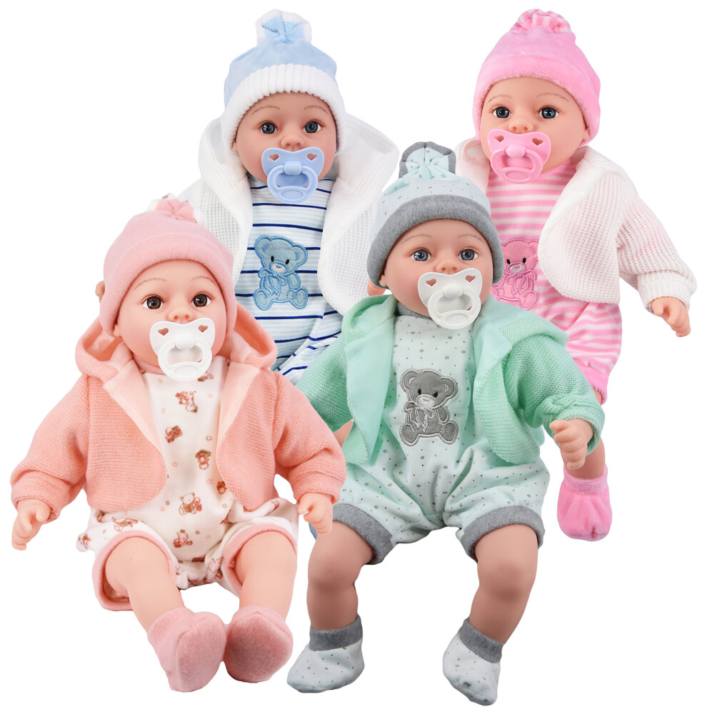 The Magic Toy Shop 18 Lifelike Size Baby Doll With Dummy Sounds on OnBuy