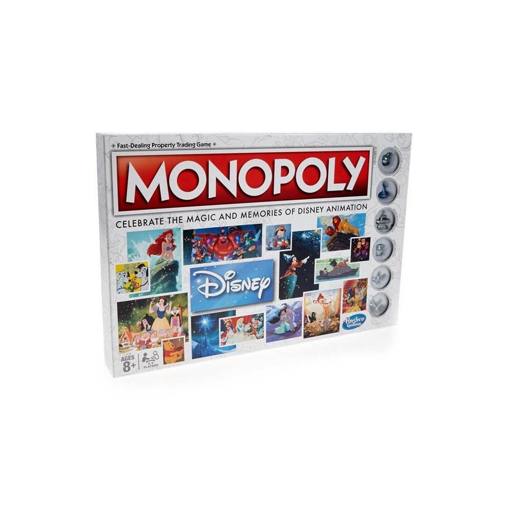 Hasbro HSBC2116 Walt Disney Animation Monopoly Game | Disney Monopoly