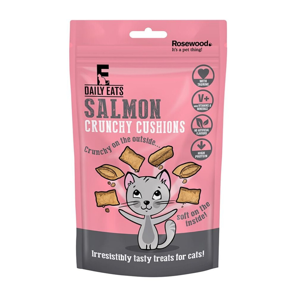 Rosewood Leaps & Bounds Crunchy Cushions 60G Salmon