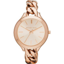 Michael Kors Damenuhr Rose Gold Tone Start- und Landebahn Kette Stil Armband MK3223